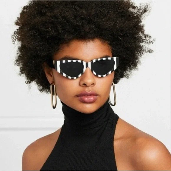 Valentino | Accessories | Valentino Black White Striped  display picture 1